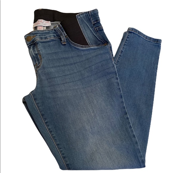 Maternity Jeans Jeggings Distress Wash Size 8 29R - Picture 10 of 16